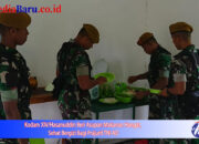 Kodam XIV/Hasanuddin Beri Asupan Makanan Hangat, Sehat Bergizi Bagi Prajurit TNI AD