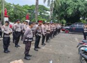 Polsek Somba Opu Gelar Apel Kesiapan Personil Pam TPS di Wilayah Kecamatan Somba Opu