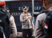 Kapolres Gowa Pimpin Apel Penerimaan BKO Polda Sulsel untuk Pengamanan TPS Pemilu 2024