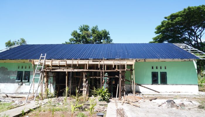 Program Pimpinan TNI AD, Pembangunan Rumah Dinas Swakelola Di Yonif 700/WYC Capai 71,94 Persen