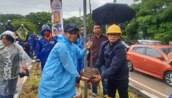Dispora dan DLH Tanam 2024 Batang Pohon Hijaukan Makassar