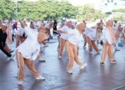DWP Kota Makassar Gelar Senam Sehat di Lapangan Karebosi