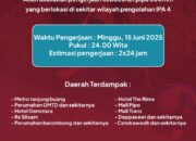 PDAM Akan Lakukan Perbaikan di Sekitar IPA 4, 10 Wilayah Terdampak Diimbau Menampung Air Sebelum Pukul 24.00 WITA