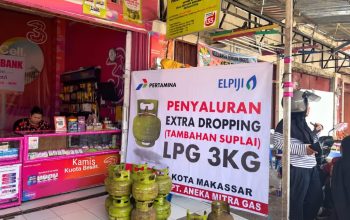 Pertamina Perkuat Pasokan LPG 3 Kg di Sulawesi Selatan dengan Extra Dropping 173.160 Tabung
