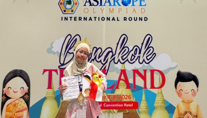 Siswi SD Athirah Baruga Raih Emas Olimpiade Internasional di Bangkok
